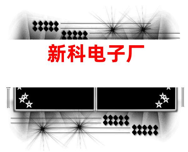 新科电子厂