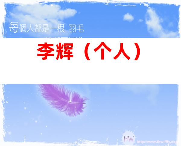 李辉（个人）
