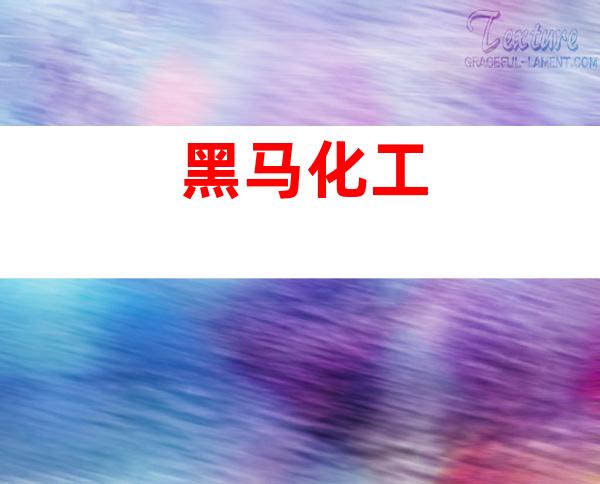 黑马化工